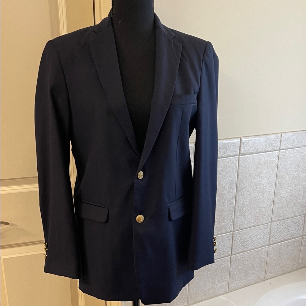 Izod Classic Navy Blazer Boys size 18 R